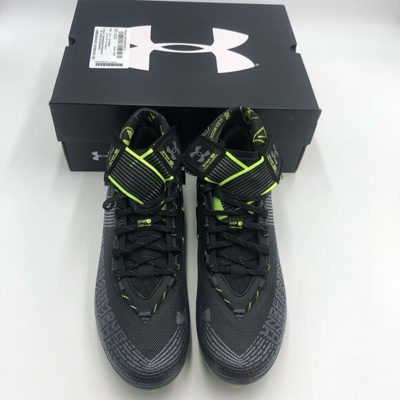 Brand New Under Armour Highlight Mc Football Cleats Black Jet‎ Grey For Men 10.5 - Picture 5 of 9